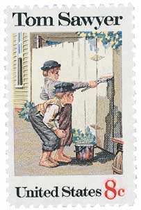 1972 8¢ Tom Sawyer stamp