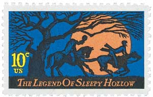 1974 10¢ The Legend of Sleepy Hollow stamp