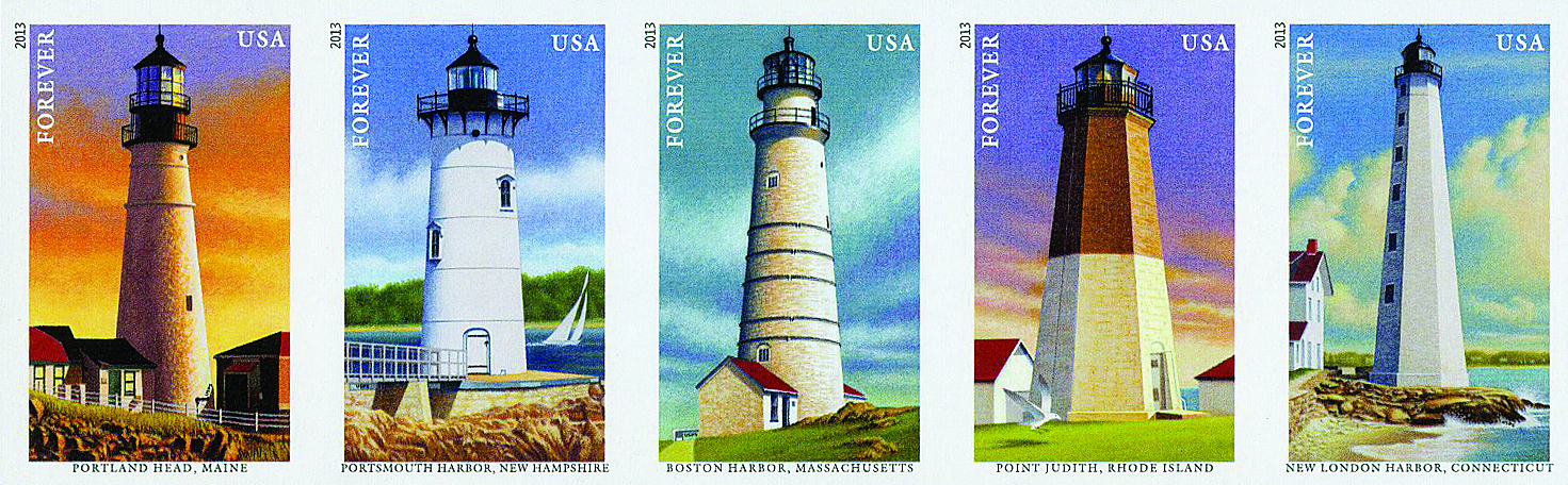 US #4791-95 New England Coastal Lighthouses