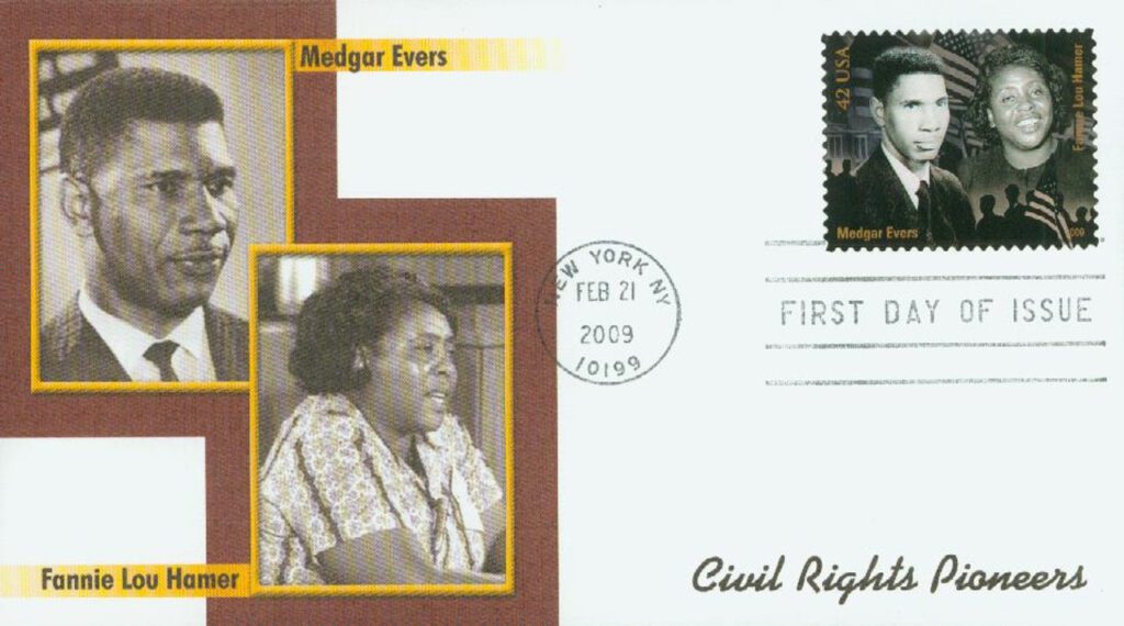 #4384e - 2009 42c Civil Rights Pioneers: Medgar Evers and Fannie Lou Hamer Fleetwood First Day Cover