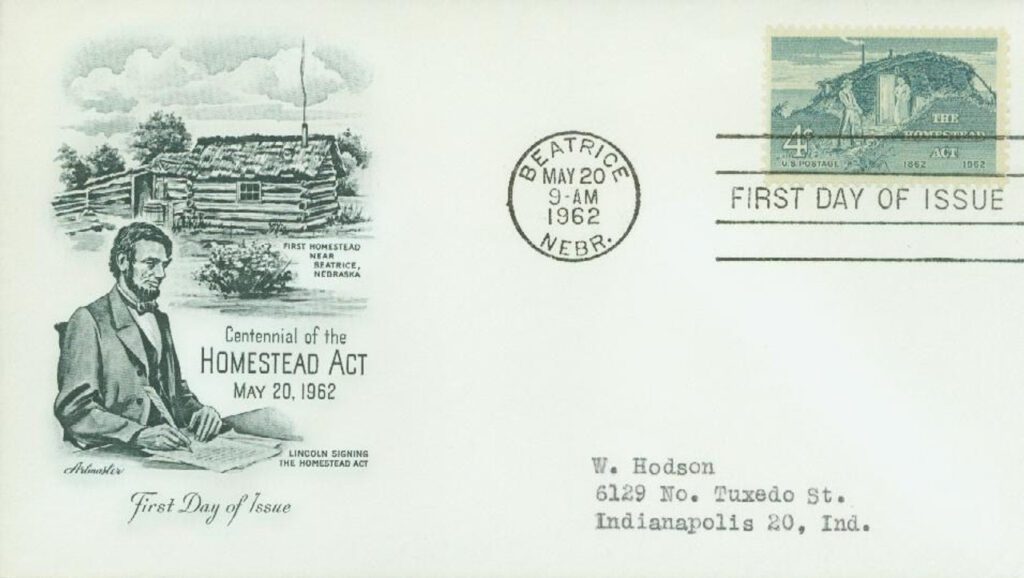 1198 - 1962 4c Homestead Act Classic First Day Cover