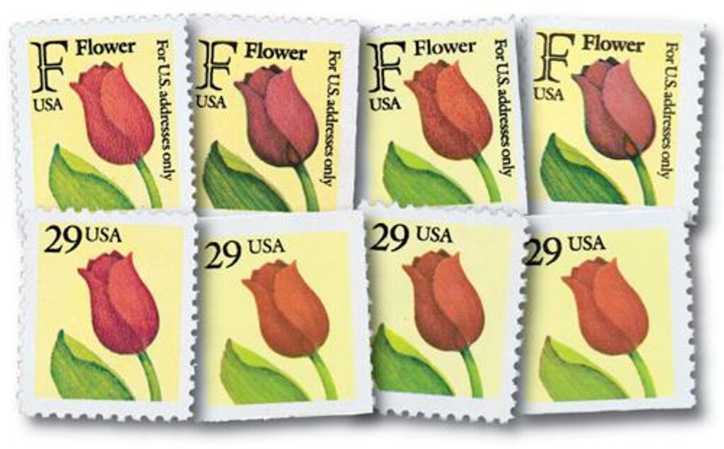 #2517//27 - 1991 F-Rate Flower, set of 8 stamps