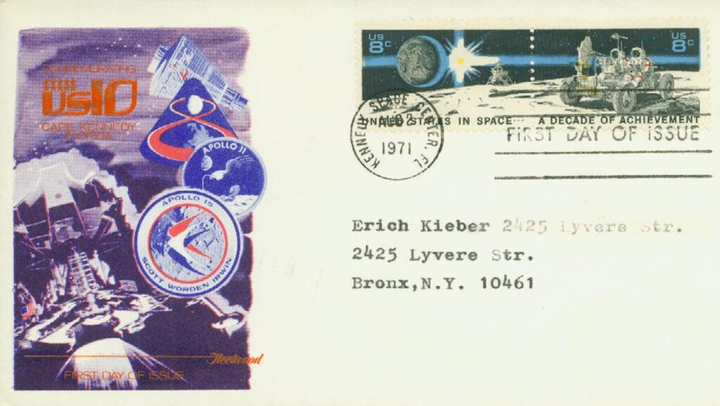 1971 8c Space Achievements Fleetwood First Day Cover