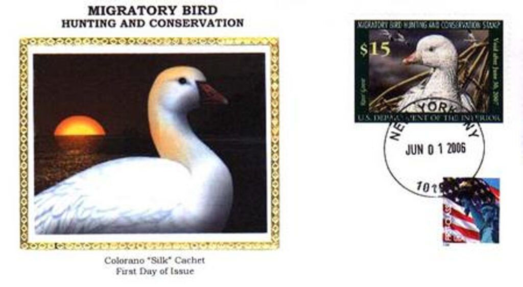 RW73 - 2006 $15.00 Ross' Goose Colorano SIlk Cachet First Day Cover