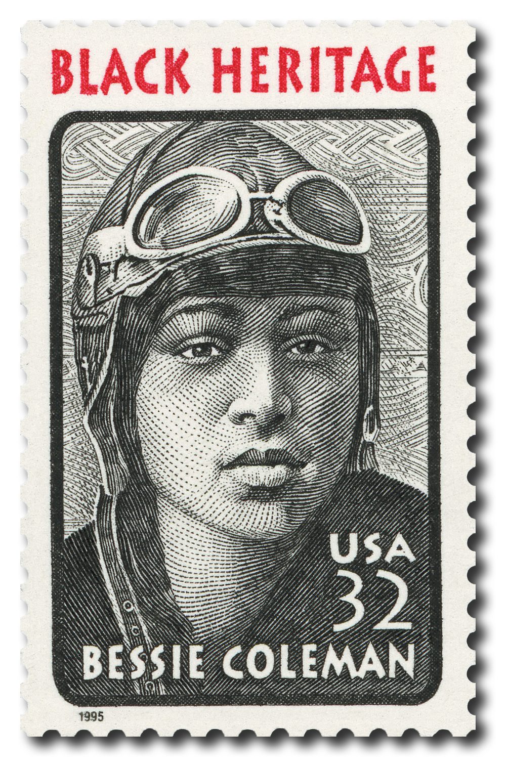 # 2956 - 1995 32c Black Heritage: Bessie Coleman