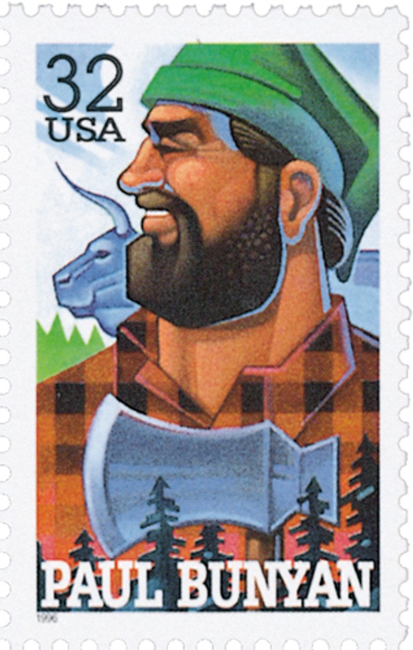 #3084 - 1996 32c Folk Heroes: Paul Bunyan