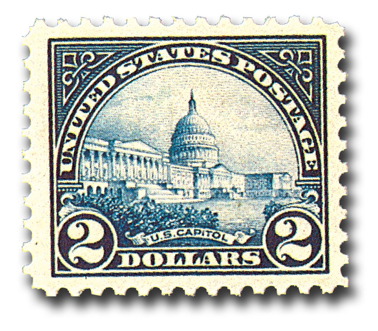 # 572 - 1923 $2 Capitol, deep blue