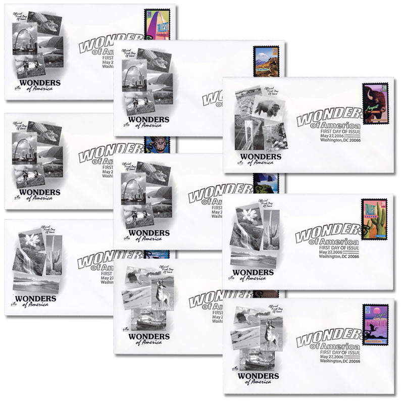 #4033-72
2006 39c Wonders of America Classic First Day Cover set