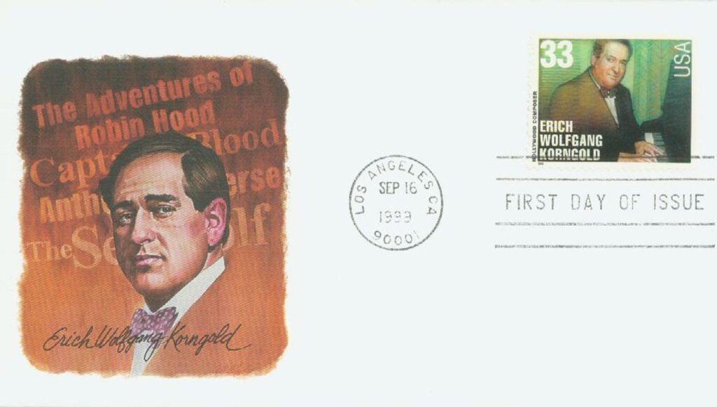 #3344 - 1999 33c Hollywood Composers: Erich Korngold Classic First Day Cover