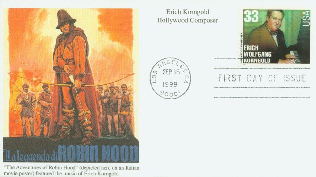 #3344 - 1999 33c Hollywood Composers: Erich Korngold Mystic First Day Cover