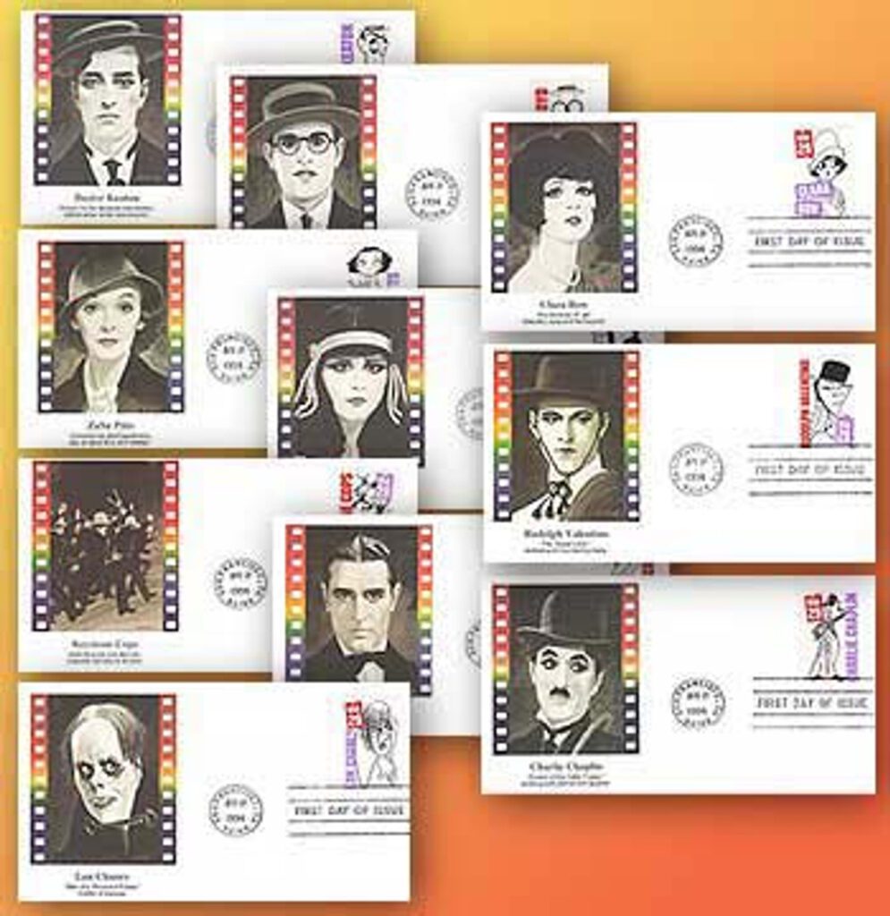 #2819-28 - 1994 29c Silent Screen Stars Fleetwood First Day Cover Set