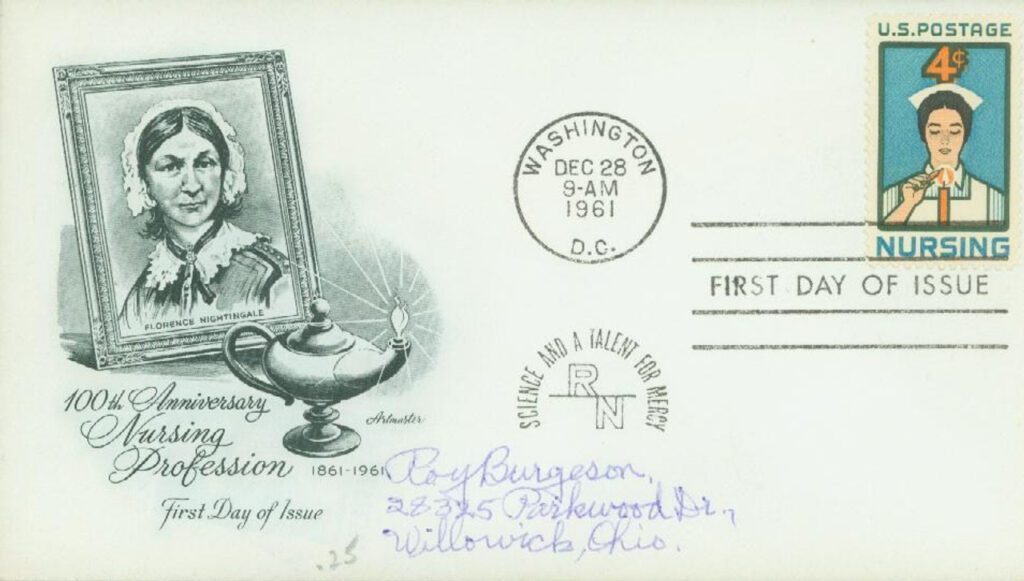 # 1190 - 1961 4c Nursing Classic First Day Cover 