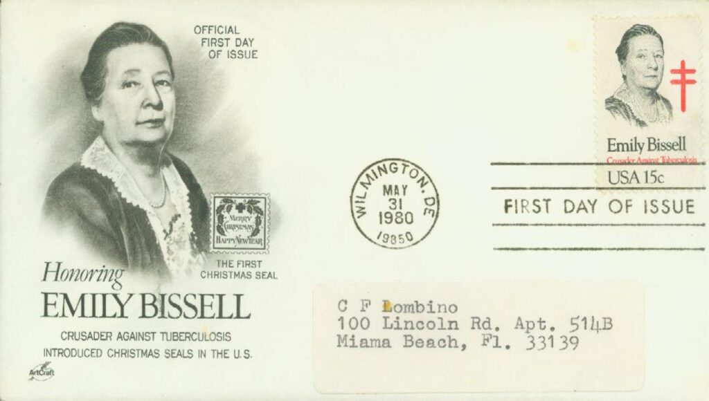 #1823 - 1980 15c Emily Bissell Classic First Day Cover