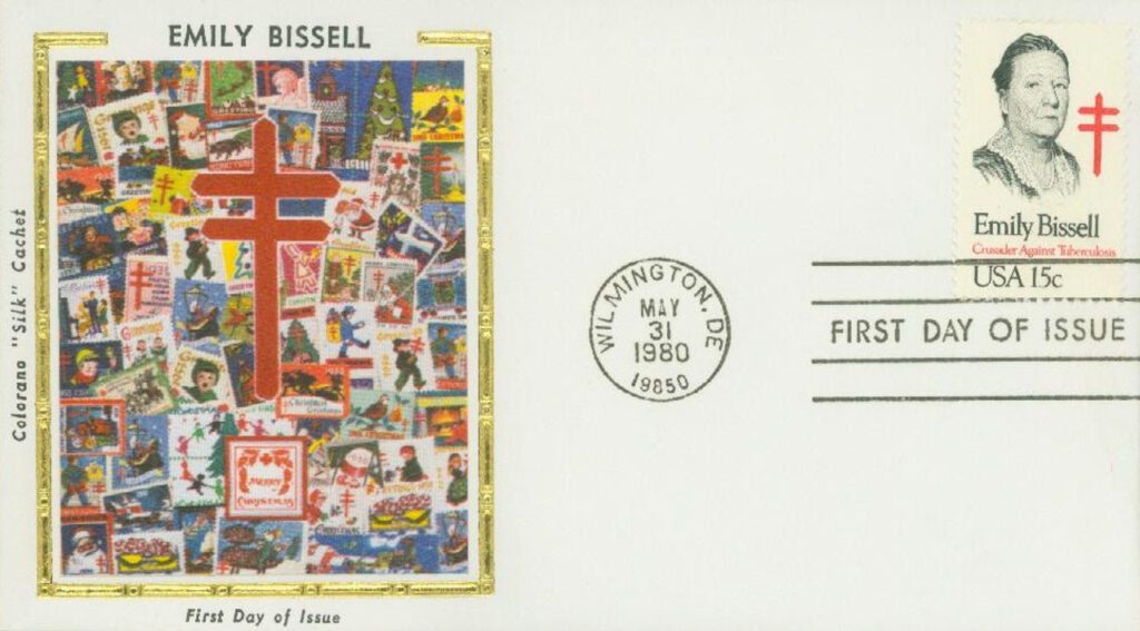 #1823 - 1980 15c Emily Bissell Colorano Silk Cachet First Day Cover