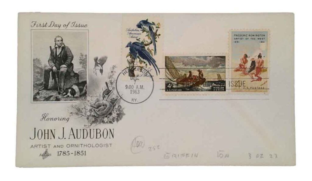 #1241 - 1963 5c John James Audubon Classic Combination First Day Cover