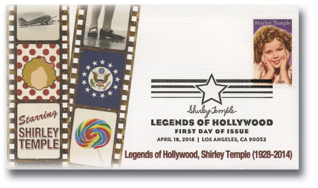 #5060 - 2016 First-Class Forever Stamp,Legends of Hollywood: Shirley Temple Fleetwood First Day Cover