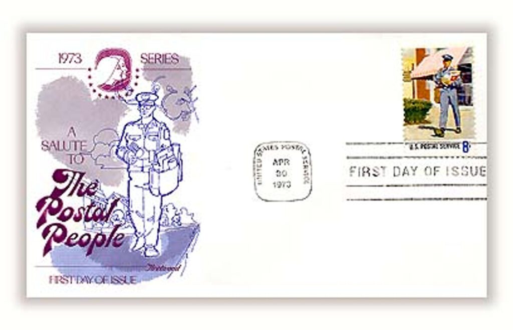 #1497 - 1973 8c Postal Service Employees: Letter Carrier Fleetwood First Day Cover