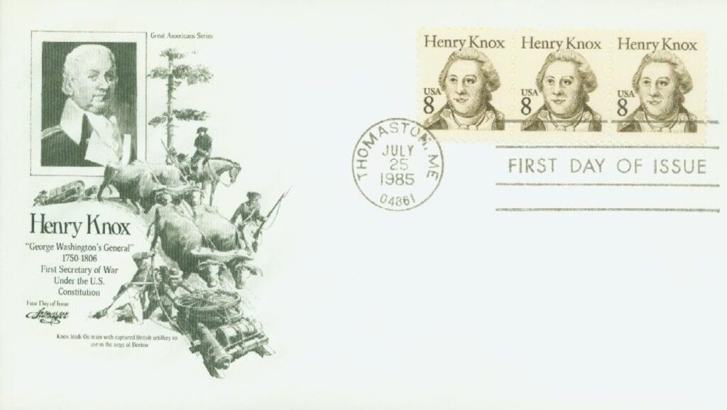 # 1851 - 1985 8c Great Americans: Henry Knox Classic First Day Cover