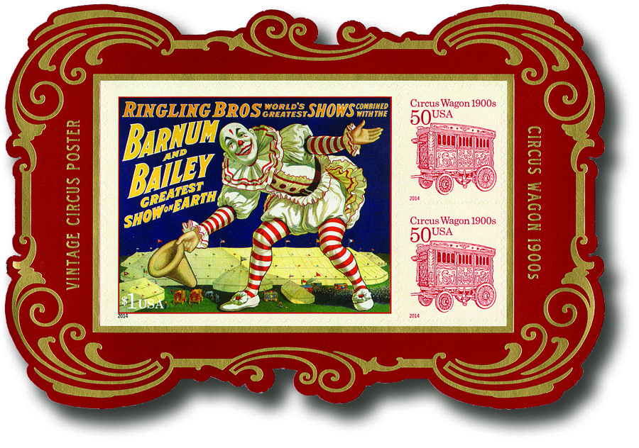 Perforate circus souvenir sheet