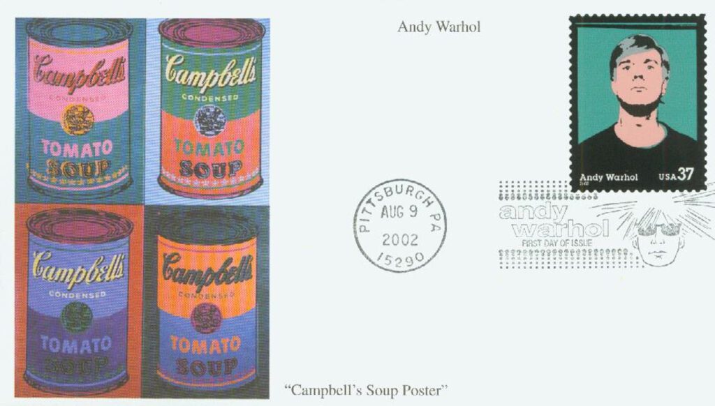 #3652 - 2002 37c Andy Warhol Mystic First Day Cover