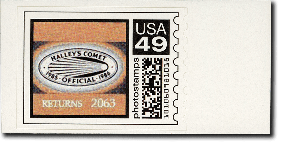 2CVP1-7 - Halley's Comet Experimental Photostamp