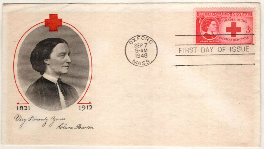 1948 3¢ Clara Barton Classic First Day Cover