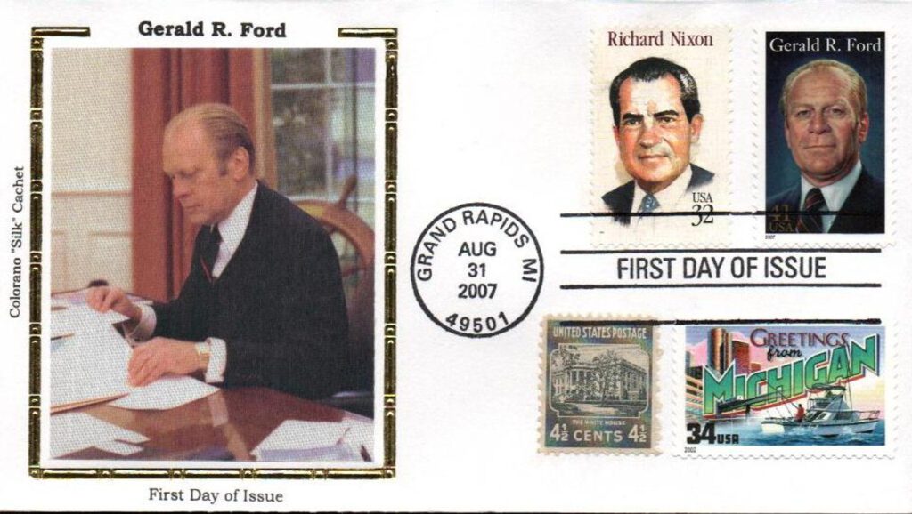 # 4199 - 2007 41c Gerald R. Ford Colorano Silk Cachet Combination First Day Cover