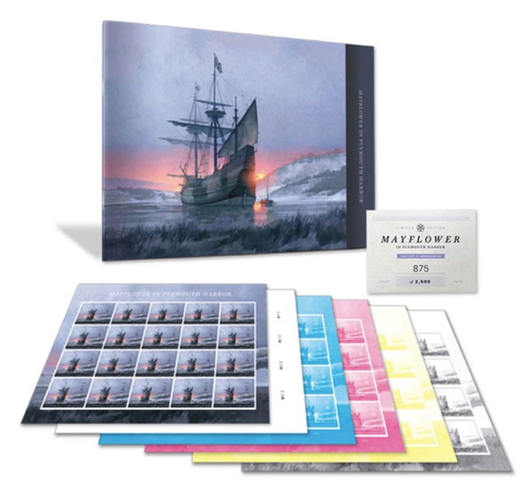 Limited-Edition Collector’s Stamp and Proof Set Honoring the Mayflower’s 400th Anniversary