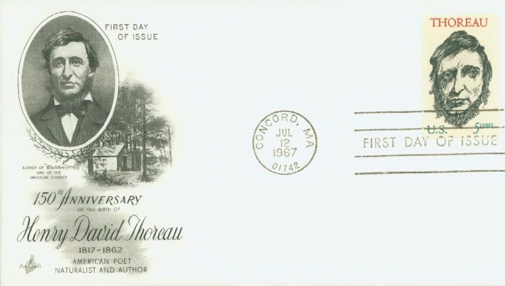 1967 5¢ Henry David Thoreau Classic First Day Cover