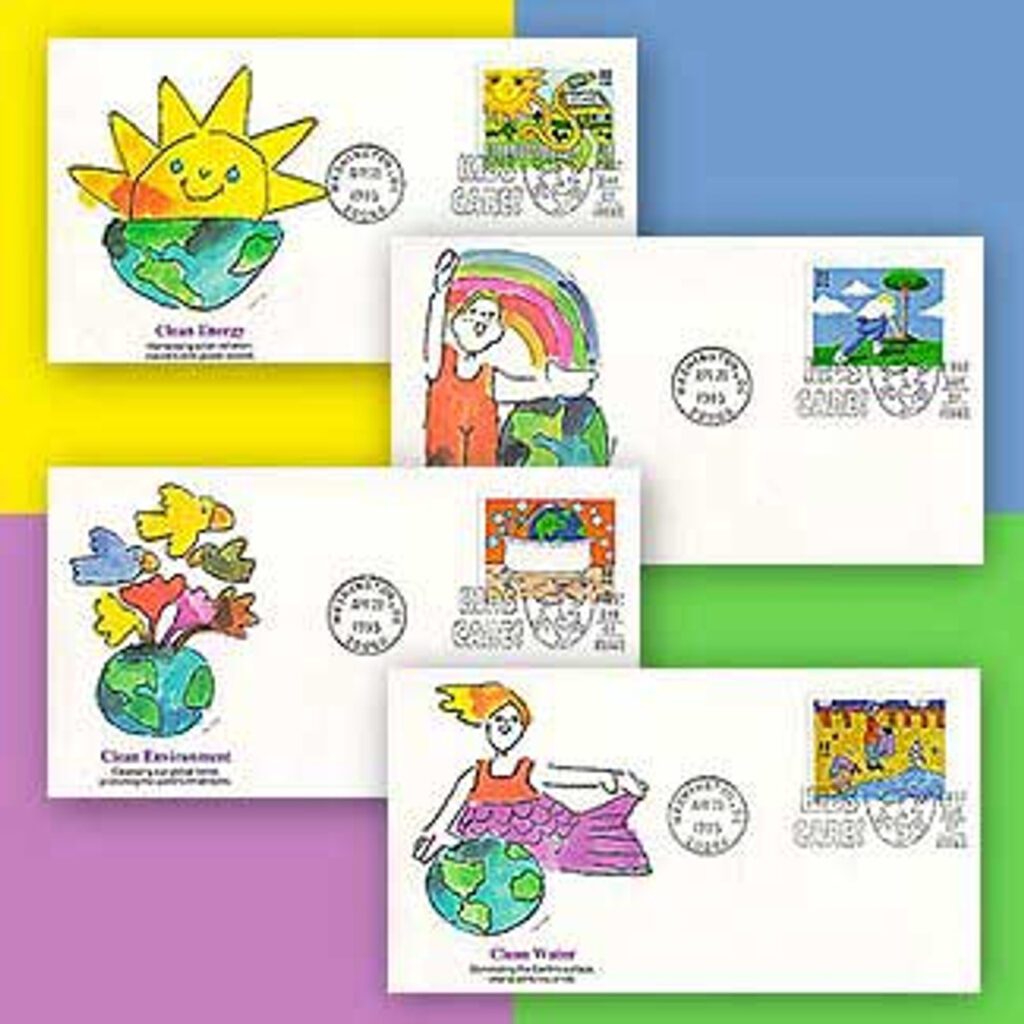 #2951-54 - 1995 32c Earth Day Fleetwood First Day Cover set