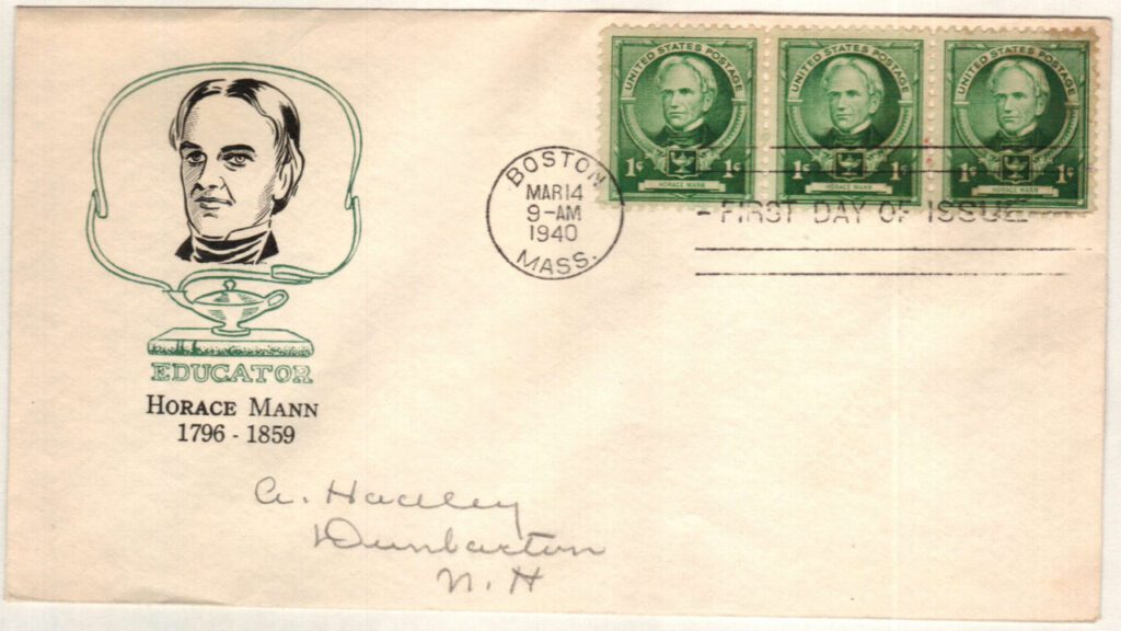 #869 - 1940 Famous Americans: 1c Horace Mann Classic First Day Cover