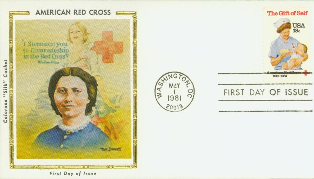 #1910 - 1981 18c American Red Cross Centennial Colorano Silk Cachet First Day Cover