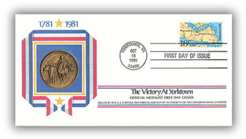 59044C - 1981 Yorktown Bronze Medal in Cover