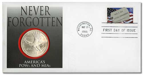 1995 POW/MIA Coin First Day Cover