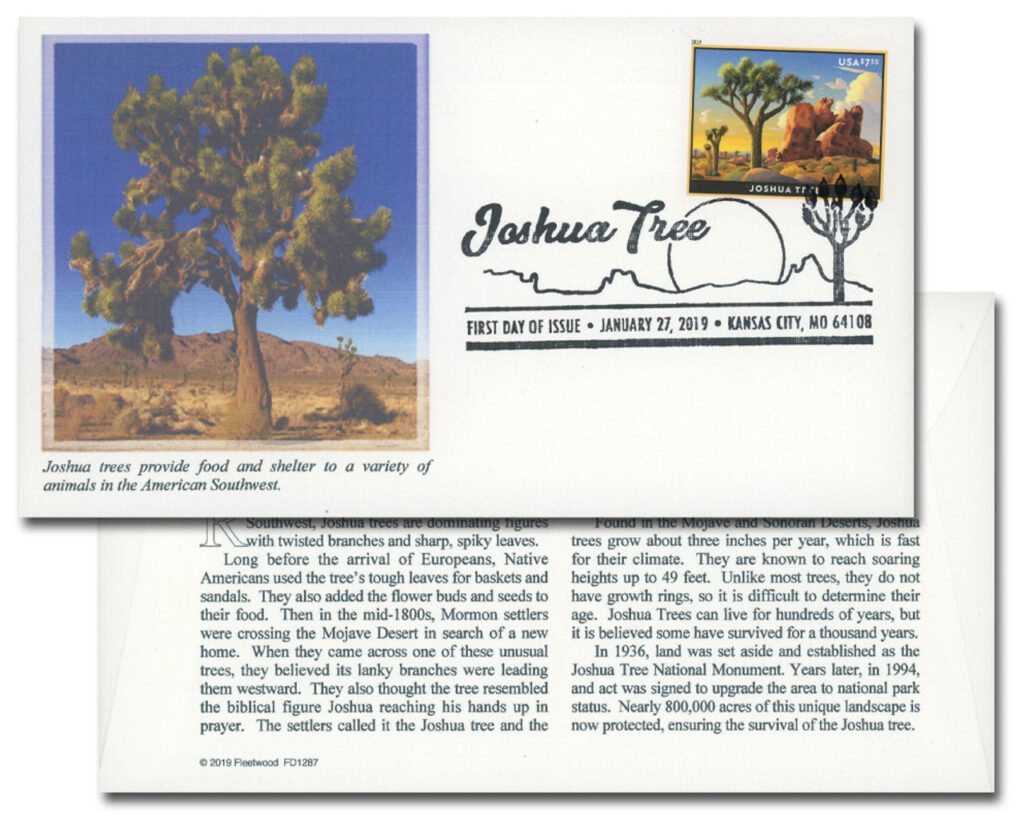 #5347 - 2019 $7.35 Joshua Tree - Priority Mail Fleetwood First Day Cover
