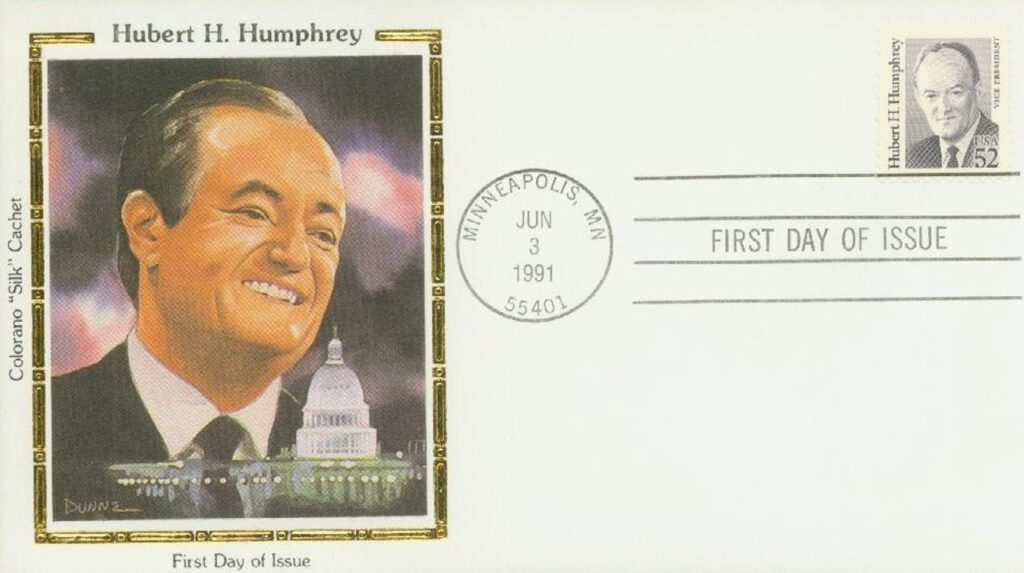 #2189 - 1991 52c Great Americans: Hubert H. Humphrey