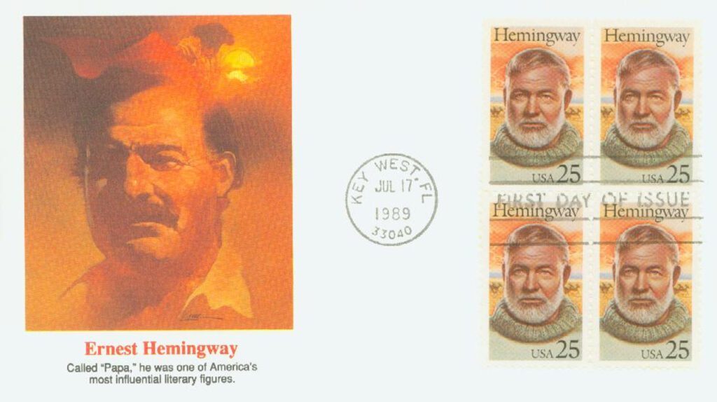 1989 25¢ Ernest Hemingway Fleetwood First Day Cover