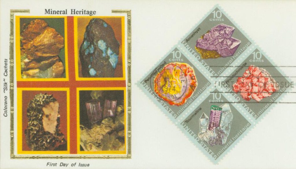 #1538-41 - 1974 10c Mineral Heritage Colorano Silk Cachet First Day Cover