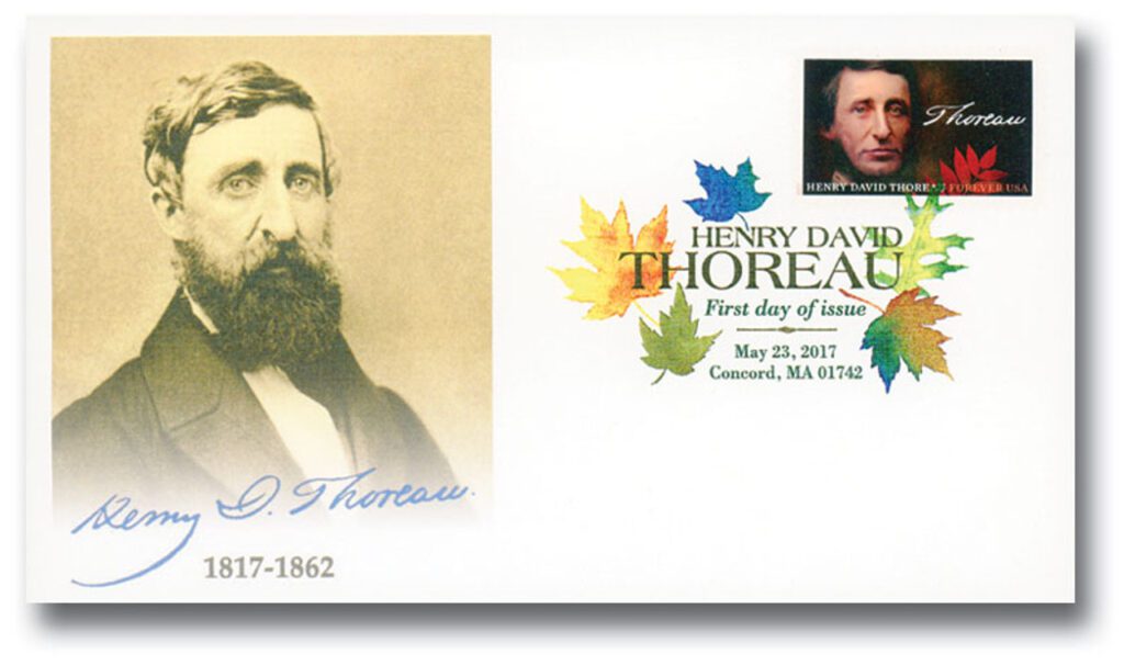 2017 49¢ Henry David Thoreau Fleetwood First Day Cover with Digital Color Cancel