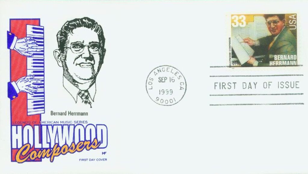 #3341 - 1999 33c Hollywood Composers: Bernard Herrmann Classic First Day Cover