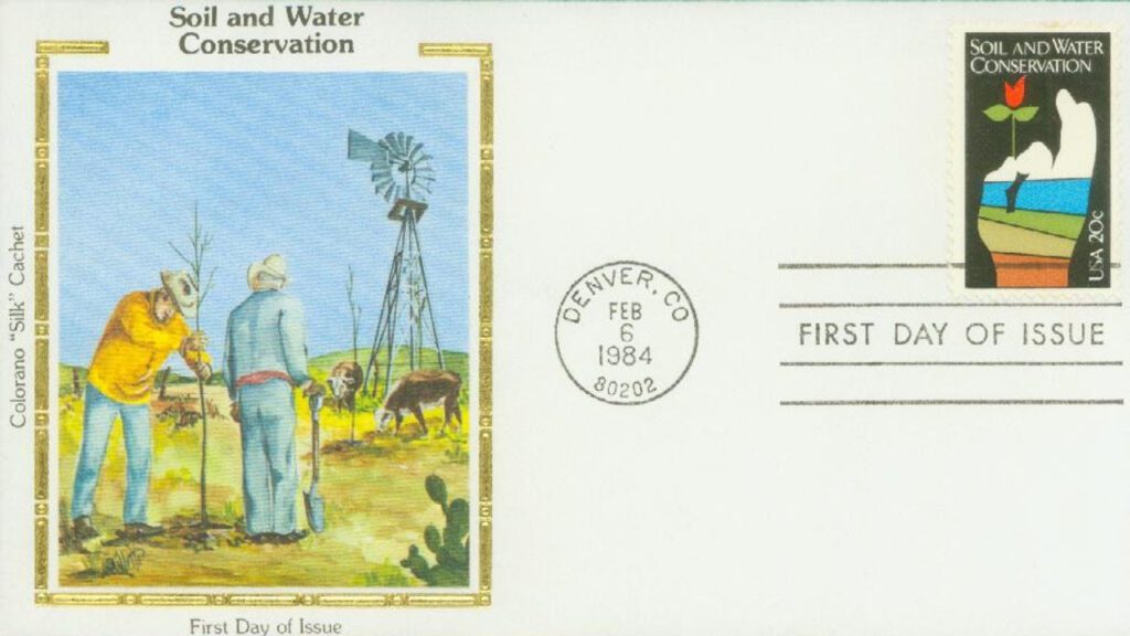 #2074 - 1984 20c Soil and Water Conservation Colorano Silk Cachet First Day Cover