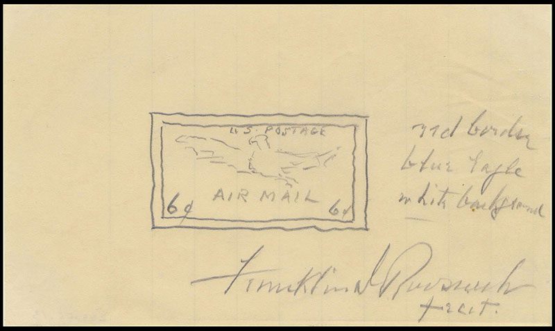Stamp Designs Sketched by FDR