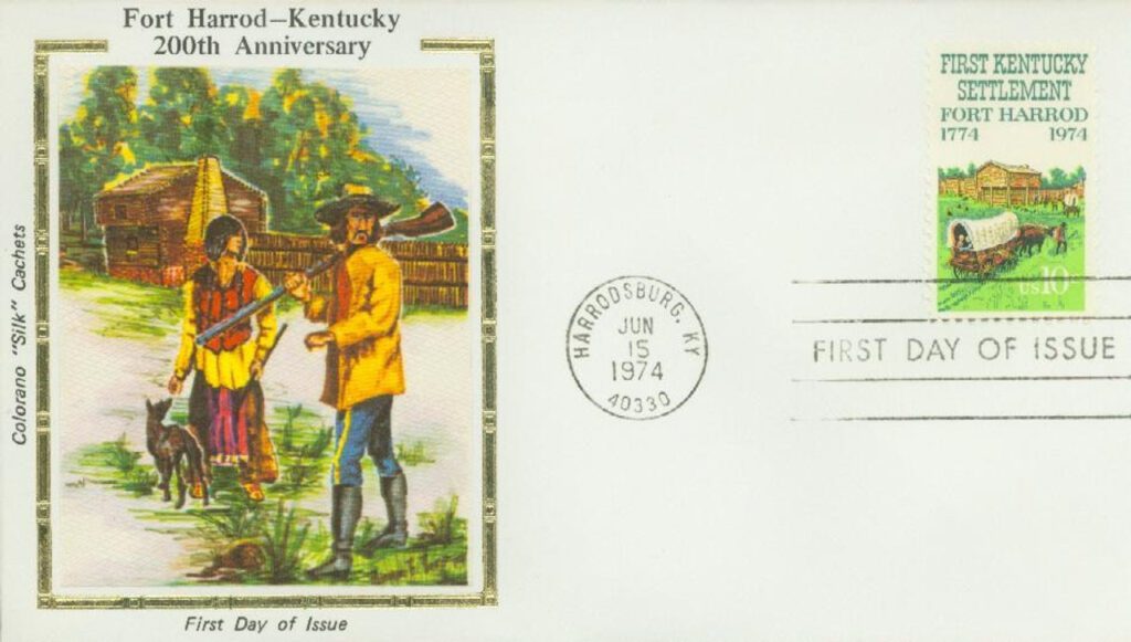 #1542 - 1974 10c First Kentucky Settlement Colorano Silk Cachet First Day Cover
