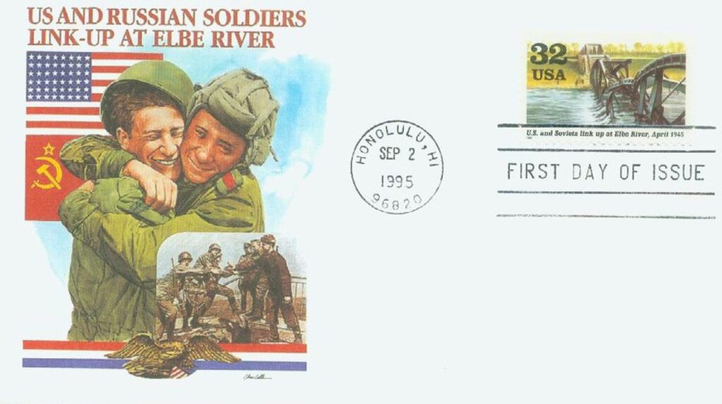#2981d - 1995 32c US and Soviets link at Elbe River 