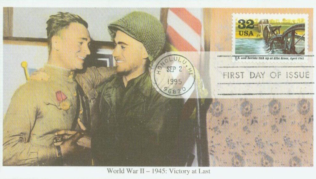 #2981d - 1995 32c US and Soviets link at Elbe River 