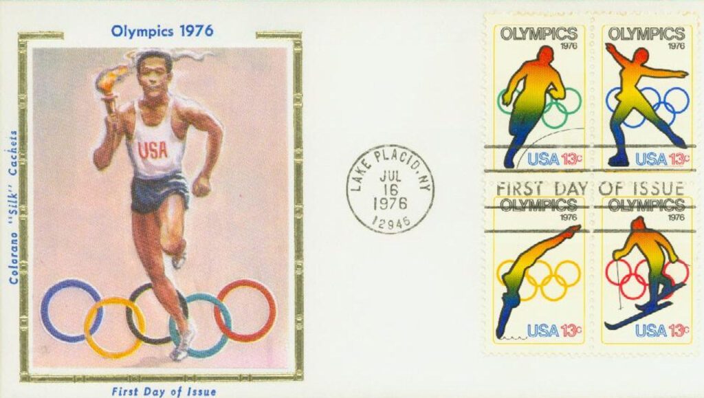 #1695-98 - 1976 13c Olympic Games Colorano Silk Cachet First Day Cover
