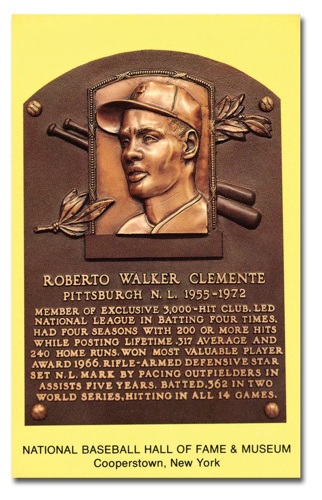 #7513372 - 1998 Roberto Clemente Hall/Fame Stamp Card