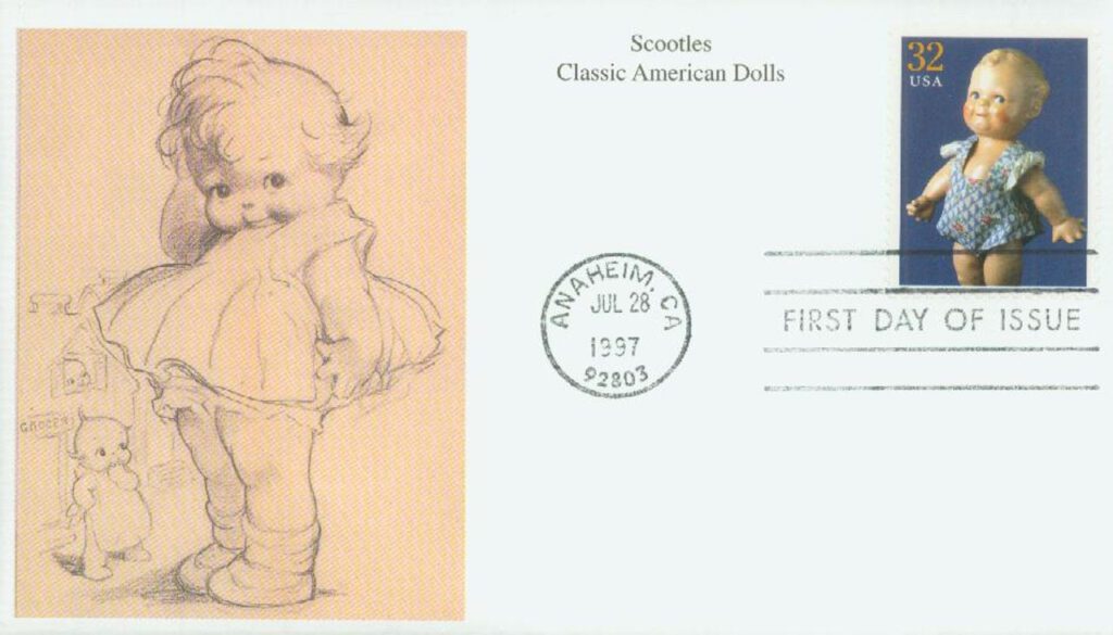 #3151j - 1997 32c Classic American Dolls: "Scootles" Mystic First Day Cover