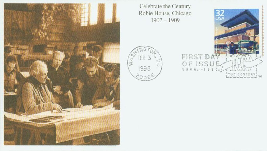 #3182o - 1998 32c Celebrate the Century,1900s: Robie House Chicago Mystic First Day Cover