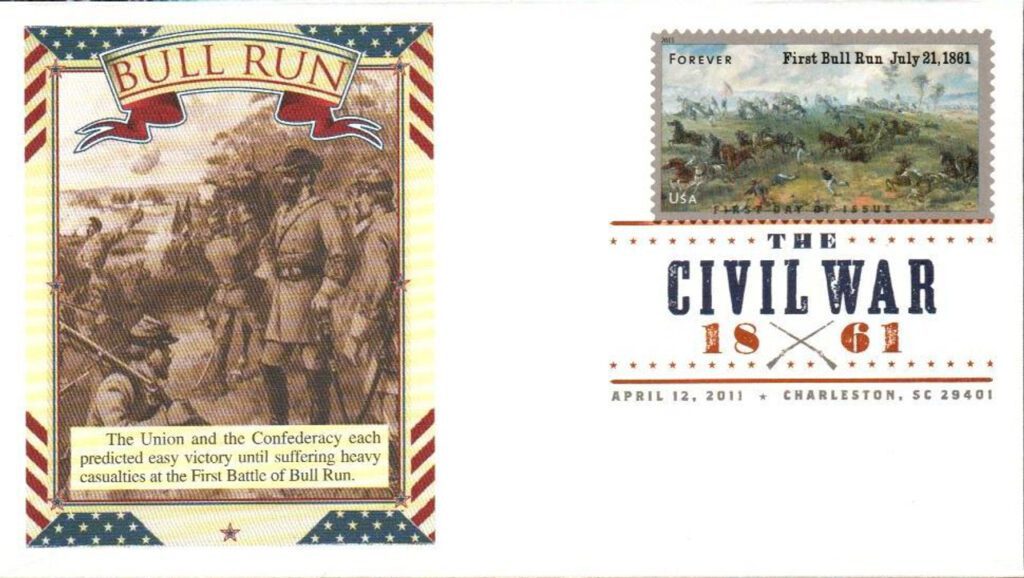 2011 44¢ First Battle of Bull Run Fleetwood First Day Cover with Digital Color Cancel